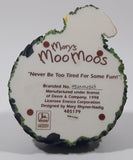 1998 Enesco Mary's Moo Moos John Deere "Never Be Too Tired For Some Fun!" 4 1/4" Long Resin Figure Ornament