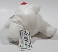 1997 Coca Cola Polar Bear with Red Cap Holding a Bottle 6" Tall Stuff Animal Character Bean Bag Plush New with Tags