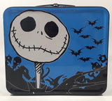 Disney Jack Skellington Blue and Black Tin Metal Lunch Box Container