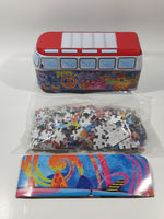 Eurographics Volkswagen Micro Bus Van "Wave Hopper" 550 Piece Jigsaw Puzzle and Poster in Tin Metal Container
