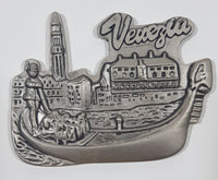 Venezia Venice 1 7/8" x 2 3/8" Metal Fridge Magnet