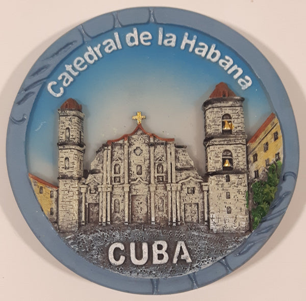 Cuba Catedral de la Habana2 1/4" 3D Resin Fridge Magnet