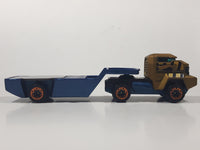2019 Hot Wheels Super Rigs Bank Roller Semi Truck and Trailer Gold Brown Die Cast Toy Car Vehicle