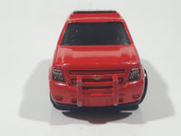 2009 Hot Wheels HW City Works '07 Chevy Tahoe Fire Dept. Rescue #8 Red Die Cast Toy Car Emergency Vehicle