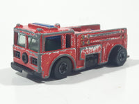 1982 Hot Wheels Fire Eater Red Fire Truck Die Cast Toy Car Vehicle - BW - Blue Lights