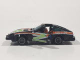 Vintage 1982 Kidco Lock Ups Datsun 240Z Turbo Black Die Cast Toy Car Vehicle with Opening Doors Made in Macao