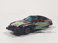 Vintage 1982 Kidco Lock Ups Datsun 240Z Turbo Black Die Cast Toy Car Vehicle with Opening Doors Made in Macao