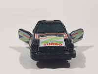 Vintage 1982 Kidco Lock Ups Datsun 240Z Turbo Black Die Cast Toy Car Vehicle with Opening Doors Made in Macao