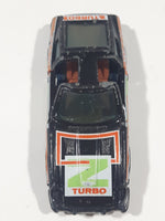 Vintage 1982 Kidco Lock Ups Datsun 240Z Turbo Black Die Cast Toy Car Vehicle with Opening Doors Made in Macao