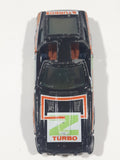 Vintage 1982 Kidco Lock Ups Datsun 240Z Turbo Black Die Cast Toy Car Vehicle with Opening Doors Made in Macao