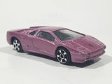 Maisto Lamborghini Diablo Metallic Purple Pink 1/64 Scale Die Cast Toy Dream Super Car Vehicle