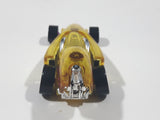 1994 Hot Wheels Top Speed Cryo Pump Yelow with Purple and Chrome Plastic Die Cast Toy Car Vehicle with Hook Bottom