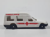 1995 NewRay Ambulance White HO Scale Plastic Die Cast Toy Car Vehicle