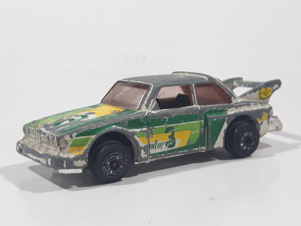 Vintage 1980 Kenner CPG Prod. Fast 111s Dynamo 1976 BMW 320i Green, Yellow, and White Die Cast Toy Car Vehicle - Made in Hong Kong