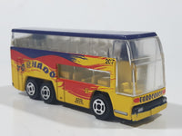 Unknown Brand Eurocoach Tornado Double Decker Touring Bus Yellow Die Cast Toy Car Vehicle