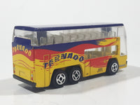 Unknown Brand Eurocoach Tornado Double Decker Touring Bus Yellow Die Cast Toy Car Vehicle