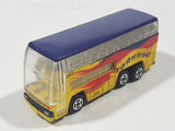 Unknown Brand Eurocoach Tornado Double Decker Touring Bus Yellow Die Cast Toy Car Vehicle