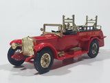 Vintage Lesney Matchbox Models of YesterYear No. Y-6 Rolls Royce Borough Green & District Ladder Fire Truck Red Die Cast Toy Antique Car Vehicle