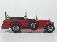 Vintage Lesney Matchbox Models of YesterYear No. Y-6 Rolls Royce Borough Green & District Ladder Fire Truck Red Die Cast Toy Antique Car Vehicle