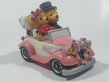 Avon Lovable Teddies Sarah & Theodore "Just Married" 4" Long Resin Figurine Car Ornament