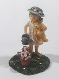 Rare Avon Childhood Memories Collection "Flower Child" 4 3/8" Tall Resin Figurine
