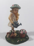 Rare Avon Childhood Memories Collection "Flower Child" 4 3/8" Tall Resin Figurine