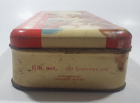 Vintage J.S. Fry & Sons LTD. Fry's Milk Chocolate Assorted Nuts Hazels Brazils Almonds Hinged Tin Metal Container