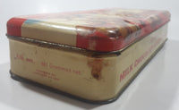 Vintage J.S. Fry & Sons LTD. Fry's Milk Chocolate Assorted Nuts Hazels Brazils Almonds Hinged Tin Metal Container