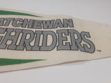 1995 AMK Sports Souvenirs Saskatchewan Roughriders CFL Football Team Full Size 30" Long Felt Pennant