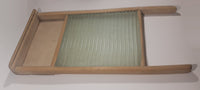 Antique Wood Framed Glass Washboard 12" x 23 1/2"