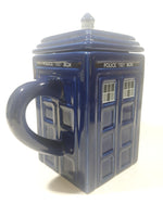 2009 ZION BBC Doctor Who Police Public Call Box Blue Tardis Shaped 7" Tall Ceramic Teapot