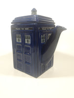 2009 ZION BBC Doctor Who Police Public Call Box Blue Tardis Shaped 7" Tall Ceramic Teapot