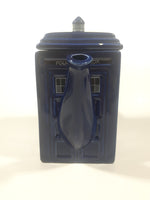 2009 ZION BBC Doctor Who Police Public Call Box Blue Tardis Shaped 7" Tall Ceramic Teapot