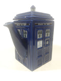 2009 ZION BBC Doctor Who Police Public Call Box Blue Tardis Shaped 7" Tall Ceramic Teapot