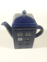 2009 ZION BBC Doctor Who Police Public Call Box Blue Tardis Shaped 7" Tall Ceramic Teapot