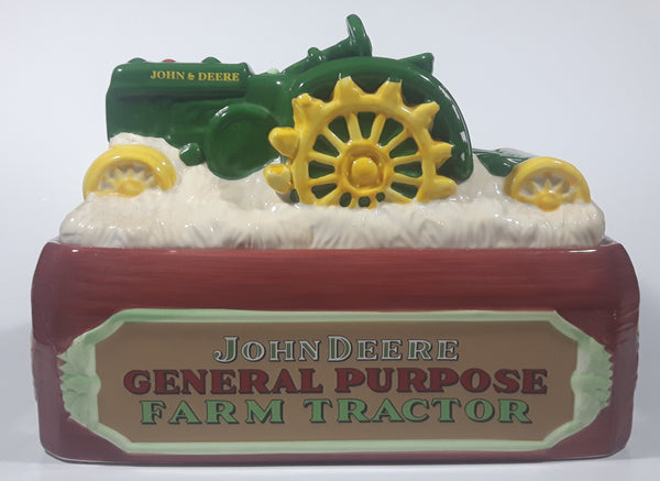 Gibson John Deere General Purpose Farm Tractor Model "D" 1924-1953 Moline Ill 11" Long Ceramic Cookie Jar