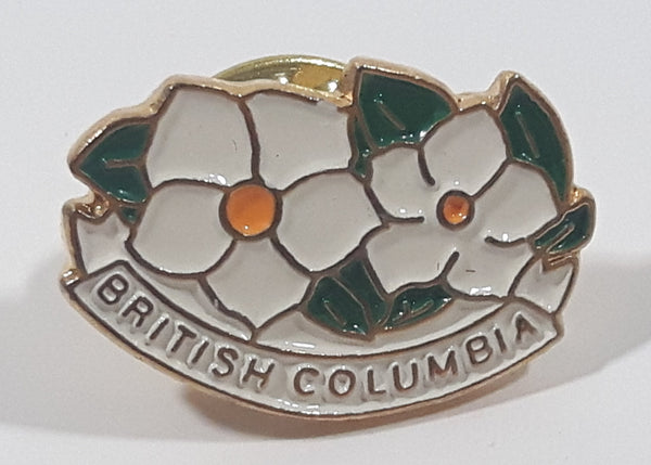 British Columbia Dogwood Flower Enamel Metal Pin