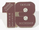 Junior League Baseball World Series Taylor, Michigan 13 Enamel Metal Lapel Pin