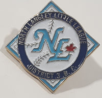 NL North Langley Little League Baseball District 3 B.C. Enamel Metal Lapel Pin