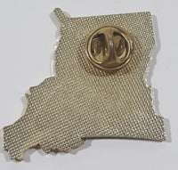 South Lake Charles Dist. 1 Little League Baseball Alligator Themed Louisiana State Shaped Enamel Metal Lapel Pin