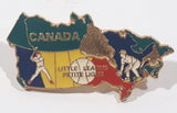 Little League Petite Ligue Canada Shaped Enamel Metal Lapel Pin