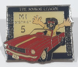 The Junior League World Series Baseball MI Michigan District 5 Crazy Bout Red Ford Mustang Convertible Themed Enamel Metal Lapel Pin
