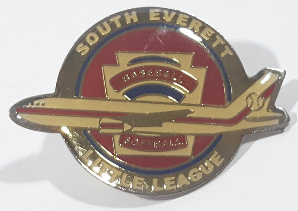 South Everett Little League Baseball Softball Passenger Boeing Airplane Jumbo Jet Themed Enamel Metal Lapel Pin