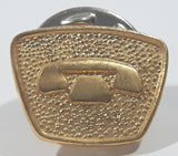 Vintage 1980 Telephone Gold Tone Metal Lapel Pin