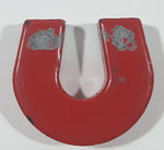 Red Horseshoe Magnet 1" Metal Fridge Magnet