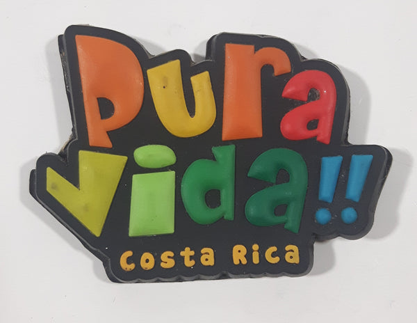 Pura Vida!! Costa Rica 1 3/4" x 2 3/8" Thick Rubber Fridge Magnet