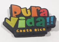 Pura Vida!! Costa Rica 1 3/4" x 2 3/8" Thick Rubber Fridge Magnet