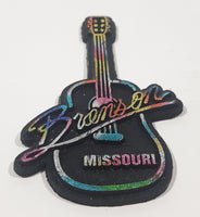 Branson Missouri Acoustic Guitar Shaped 2" x 3" Rubber Fridge Magnet
