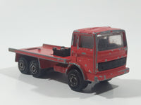 Vintage Majorette Renault Semi Delivery Truck Red 1/100 Die Cast Toy Car Vehicle Made in France