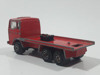 Vintage Majorette Renault Semi Delivery Truck Red 1/100 Die Cast Toy Car Vehicle Made in France